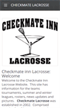 Mobile Screenshot of checkmateinnlacrosse.com
