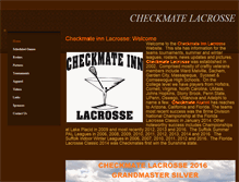 Tablet Screenshot of checkmateinnlacrosse.com